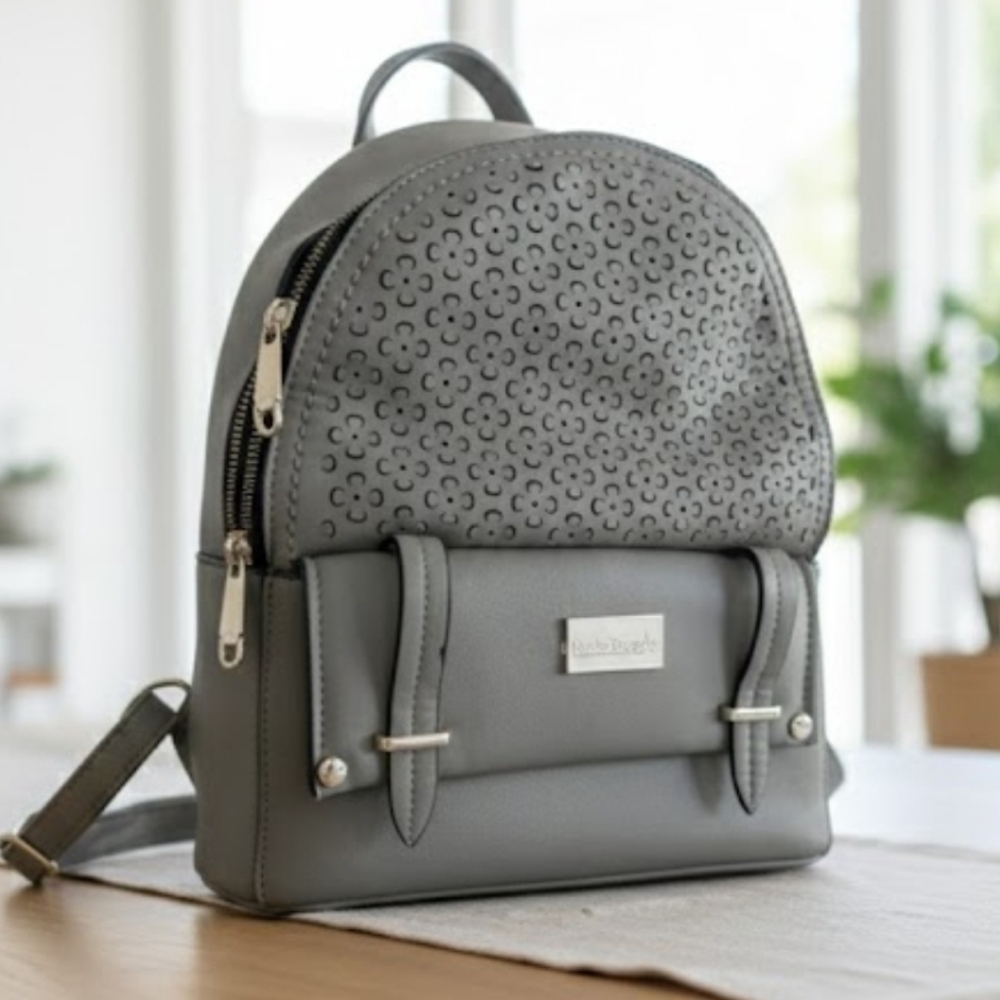 Fashion Gray Patterned Women's Backpack
